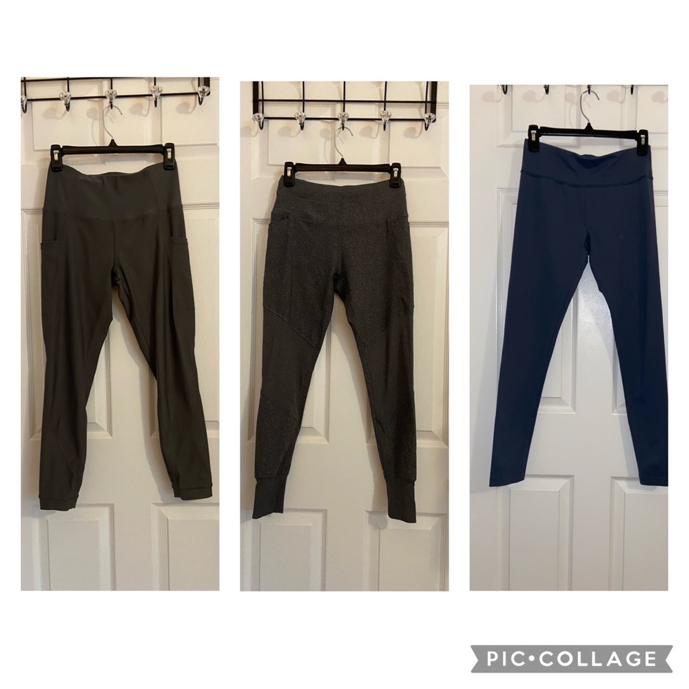 Bundle of 3 workout/gym leggings, all S